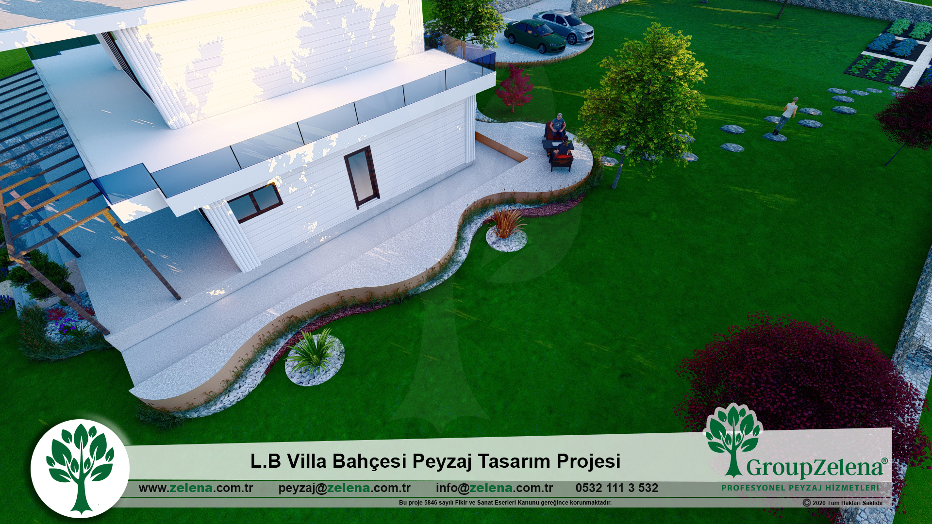 Zelena - L.B Villa Bahçesi Peyzaj Tasarımı Projesi